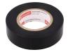 N-10 PVC TAPE 19MMX20M BLACK Лента: электроизоляционная; W:19мм; L:20м; D:0,13мм; черный; 200%