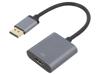 CDA0108 Адаптер; DisplayPort 1.2,HDCP 1.3,HDMI 2.0; 0,15м; Цвет: серый