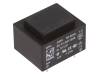 BV EI 302 2938, Трансформатор: залитый; 1,2ВА; 230ВAC; 12В; 100мА; Монтаж: на плату, Hahn