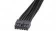 45136-1210 MegaFit Cable Assembly, 12 Poles, Black, 1m