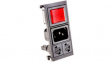 BZV03/Z0000/06 Plug combi-module C14 Faston 6.3 x 0.8 mm 10 A/250 VAC black Snap-in L + N + PE