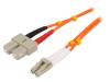 FP2LS20, Разъем: световодный; patchcord; LC, SC; на защелки; Кат: OM2; "папа", LOGILINK
