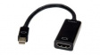 12993143 Video Cable Adapter, Mini DisplayPort Plug - HDMI Socket 100mm
