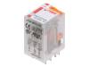 R2N-2012-23-5120-WTL, Реле: электромагнитное; DPDT; Uобмотки:220ВDC; 12A/250ВAC; 24А, RELPOL