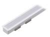 LINEA-IN20 F/U7 WH 1M SET STD, Профиль для LED модулей; молочный; встраиваемый; белый; L: 1м, TOPMET