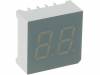 DA03-11PBWA/A Дисплей: LED; 7-сегментный; 7,6мм; синий; 0,8-2,72мкд; анод; 0,3"