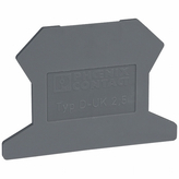 3001022, D-UK 2,5 Side wall grey, width 1.5 mm Grey, Phoenix Contact