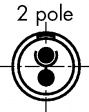 PHG.0B.302.CLLD52 Гнездовой кабельный разъем серии B, 2-полюсный Число полюсов=2