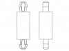 8G807V41765 Дистанц PCB; полиамид 66; Дл: 1,6мм; защелка / защелка; UL94V-0
