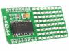 8X8 YELLOW CLICK Дочерняя плата; SPI; mikroBUS; MAX7219