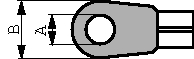 35108, Ring cable lug yellow 4.3 mm 0-0035108-0, TE Connectivity