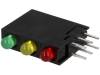 L-934SA/1G1Y1ID LED; в корпусе; Кол-во диод:3; 3мм; THT; 10-25мкд; 12-30мкд; 40°
