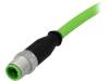 21349200477075, Вилка; M12; PIN: 4; "папа"; код D-Ethernet; 7,5м; изоляция: TPU, Harting