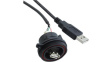 PX0844/A/0M50/A Cable assembly with 0.5 m USB A to USB A Poles 4