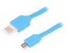 50533, Кабель; USB 2.0; вилка micro USB B, вилка USB A easy; 500мм, QOLTEC