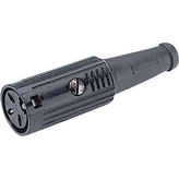 601-0500, Female cable connector Black, 5 Poles 5 D, Deltron UK (DEM)