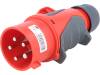 70253-6, Разъем: питания AC, трехфазный; вилка; "папа"; 32А; 400ВAC; IP44, PC Electric