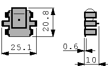 FK 220 SA-220, Радиатор: прессованный; TO220; черный; L:20,5мм; W:25мм; H:7мм, Fischer Elektronik