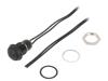 AP2D200TWBE Pushbutton Switch 2NT Dome BLK Wire Lead