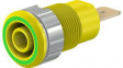 23.3060-20 Safety Socket 4mm Green / Yellow 32A 1kV Gold-Plated