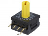 FR01KC16H-S, Кодирующий переключатель; HEX/BCD; Пол: 16; под пайку; 10x10x4мм, NKK Switches (NIKKAI, Nihon)