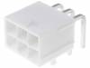 039300060 5569-06A2-210, Гнездо; провод-плата; "папа"; PIN:6; 4,2мм; THT; Mini-Fit Jr; 600В, Molex