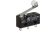 DB3C-A1RB Micro switch 0.1 A Roller lever, short Snap-action switch 1 NO+1 NC