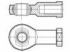 M16/BN158 Шарнирная головка; 16мм; Резьба: M16; Мат-л: сталь; Покрытие: цинк