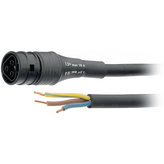 96.232.3033.1, Mains cable socket Cable 3 m, 3 x 1.5 mm2, Wieland Electric