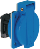 71094, Panel Mounting Socket Outlet Blue F (CEE 7/4), Bals