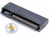 123A-32BA0.SET, Разъем: M.2 (NGFF); горизонтальный; SMT; gold flash; PIN:67; 0,5А, ATTEND