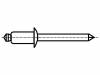 1366491, Заклепка; алюминий; Диам.закл:3,2мм; Дл.закл:17мм; BN:924, BOSSARD