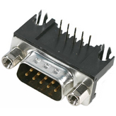 09684637813, D-Sub plug 37 male solder pcb tht/90deg., Harting