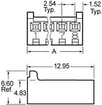 1375820-3, Socket housing, straight 3, Female, TE Connectivity