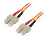 FP2SC03, Разъем: световодный; patchcord; с обеих сторон, SC; на защелки, LOGILINK