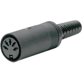 46100-4, Female cable connector Black, 4 Poles, Sonion