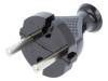 W-98132, Разъем: питания AC; вилка; Конфиг.выводов:2P; черный; 230ВAC; 10А, PLASTROL