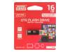 OTN3-0160K0R11 Флешка; OTG, USB 3.0; 16ГБ; черный; Считывание:120МБ/с