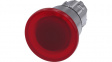 3SU1051-1BA20-0AA0 SIRIUS ACT Mushroom Push-Button front element Metal, glossy, red