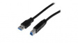 USB3CAB1M USB Superspeed Cable USB-A Plug - USB-B Plug 1m USB 3.0 Black