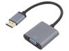 CDA0109 Адаптер; DisplayPort 1.1; 0,15м; Цвет: серый; Мат-л корп: алюминий