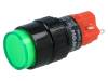 V16Y-11Z-G, Переключатель: кнопочный; 2; SPDT; 3A/250ВAC; 2A/24ВDC; зеленый, Onpow