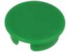 A4116005, Заглушка; ABS; зеленый; распорным стержнем; Форма: круглая, OKW