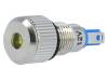 GQ8F-D/Y/12 Индикат.лампа: LED; плоский; 12ВDC; Отв: O8мм; IP67; под пайку