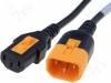 6051.2037, Кабель; IEC C13 "мама", IEC C14 "папа"; 0,6м; с блокировкой; ПВХ, Schurter