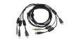 CBL0162 KVM Cable, USB/DVI/HDMI/Audio, 1.8m