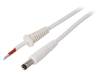 DC.CAB.2710.0150, Кабель; провода, вилка DC 5,5/2,5; прямой; 1мм2; белый; 1,5м, BQ CABLE (TME brand)