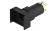51-121.022 Illuminated Pushbutton Switch Actuator, 1NC + 1NO, Black, IP65, Momentary Functi