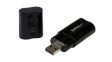 ICUSBAUDIOB Audio + Microphone Converter, Straight, USB-A Plug / 2x 3.5 mm Socket