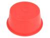15100 Заглушка; Корпус: красный; Внешн.диам:106мм; H:30мм; Мат-л: ПВД